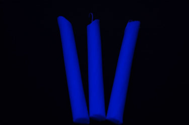 Blue UV Blacklight Reactive Drip Candles